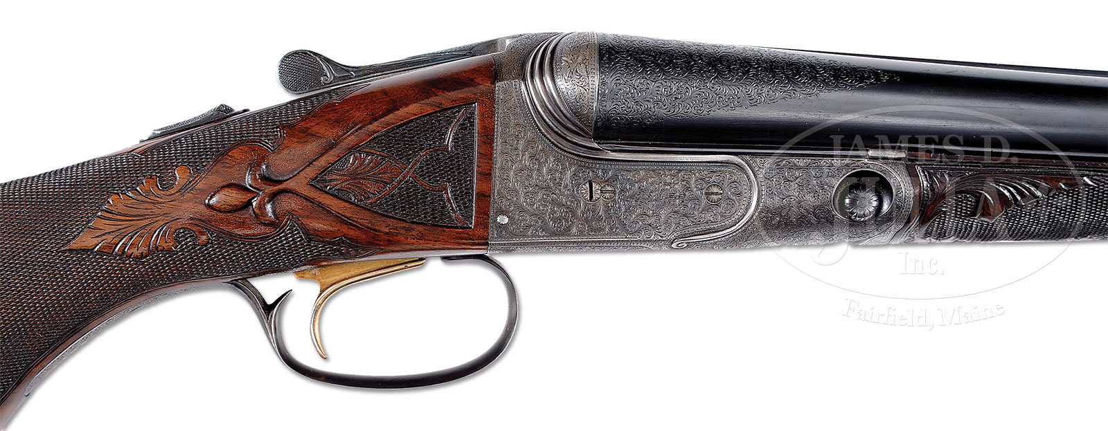 GRAND OLD PARKER “A-1 SPECIAL” SHOTGUN DESCRIBED AND ILLUSTRATED IN “THE PARKER STORY” AND ON THE COVER OF THE JANUARY 1992 “CADA GUN JOURNAL” WITH CASE AND PGCA LETTER.