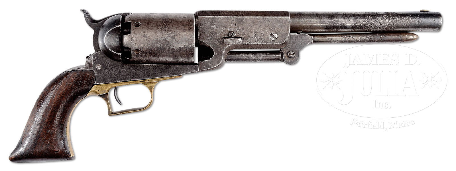 VERY RARE COLT WALKER PERCUSSION REVOLVER AUTHENTICATED IN THE PARADE OF WALKERS.