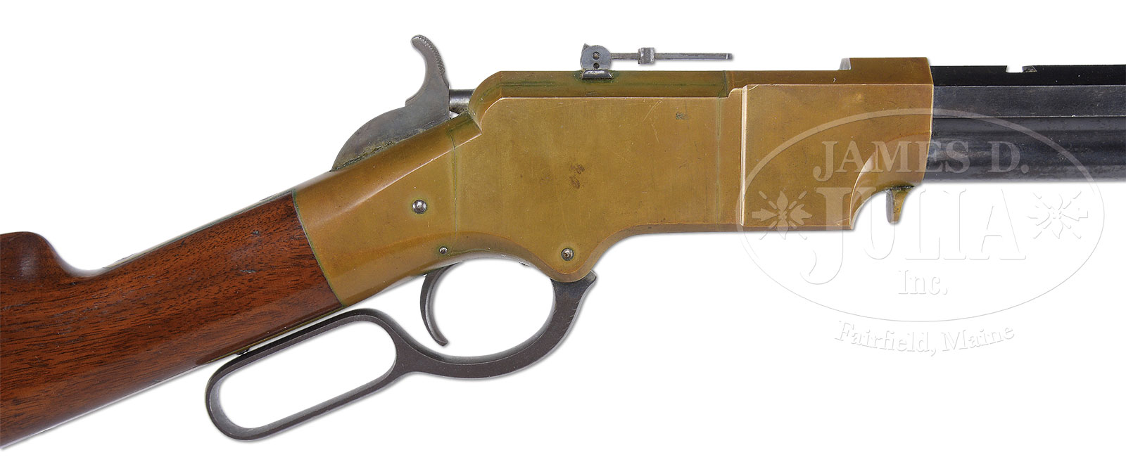FANTASTIC AND ULTRA RARE “NO LATCH” HENRY RIFLE IN UNTOUCHED CONDITION.