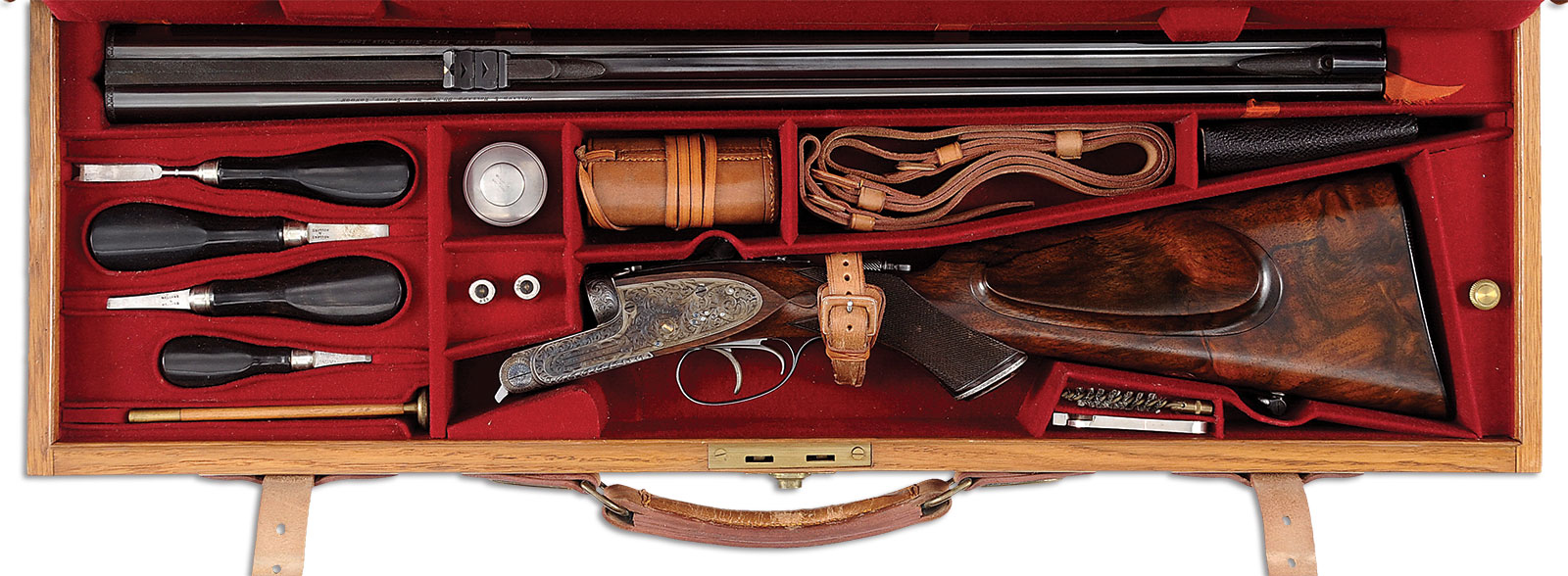 Pristine Holland & Holland Royal Ejector .375NE Double Rifle in Maker’s Case w/Acc. Made for Nathaniel C. Nash, Cambridge, Mass in 1900